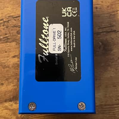 Fulltone FD1 Full-Drive 1 Overdrive 2018 - Present - Blue image 2