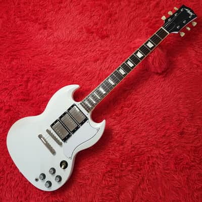 Super Rare 2015 Navigator N-SG Custom Order 3 Pickup SG Standard White - With Original Hard Shell Case - Made By ESP Technical House Custom Shop in Japan MIJ image 2