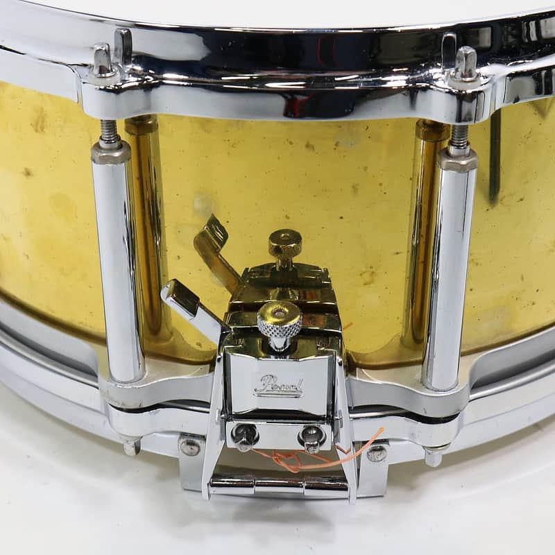 Pearl B-9114D / FB-1465 Free-Floating Brass 14x6.5" Snare Drum (2nd Gen) 1992 - 2004 image 2