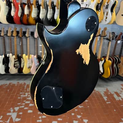 Vintage   V100 Icon Les Paul Jbm Gold Top image 9