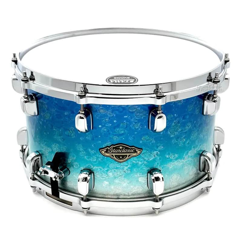 Tama Starclassic Walnut/Birch Snare Drum 14x8 Molten Blue Ice Fade image 1