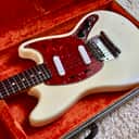 1966 Fender Mustang — Olympic White, bite-y pickups, perfect mid-60s neck, really good one!