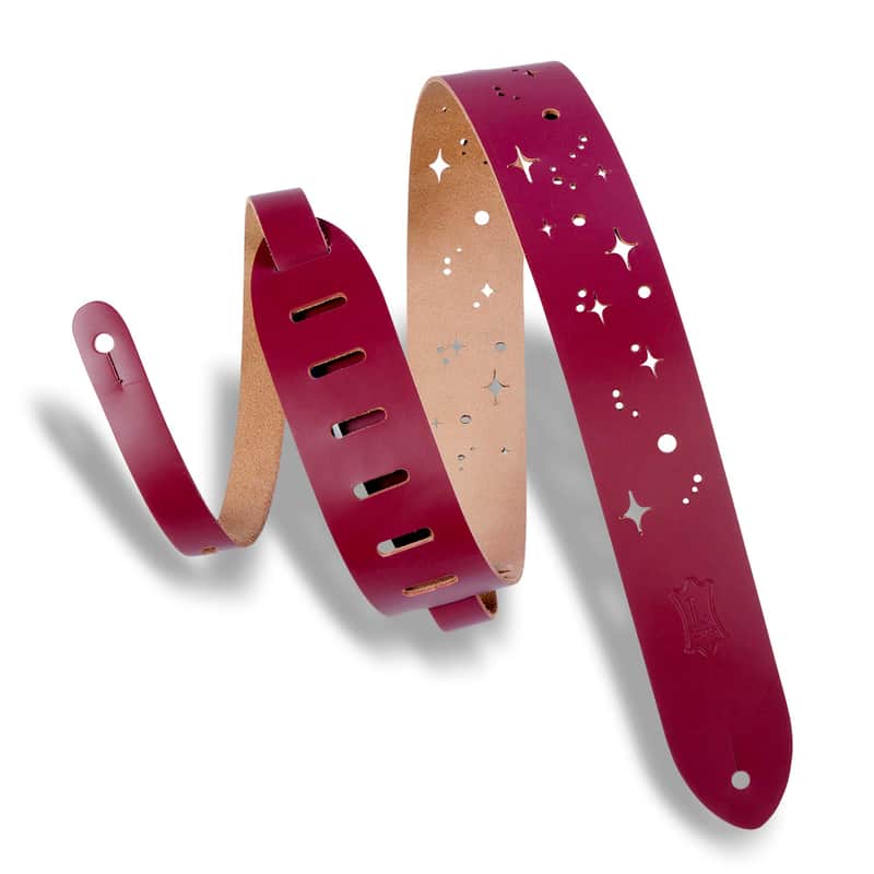 Levys M12GSC-BRG Galaxy Punch Out Guitar Strap image 1