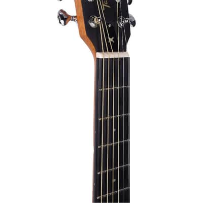Tagima LUMI-X BK Black Smart Acoustic-Electric Guitar - Built-in Effects-B Stock image 3