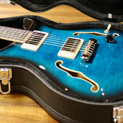 PRS SE Hollowbody II Piezo - Peacock Blue Burst image 7