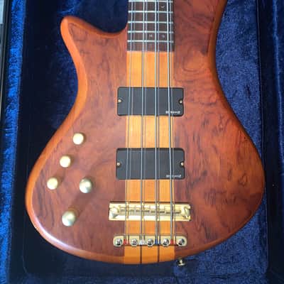 Schecter Stiletto Studio-8 Left Hand Active Bass 2010s - Honey Satin image 2