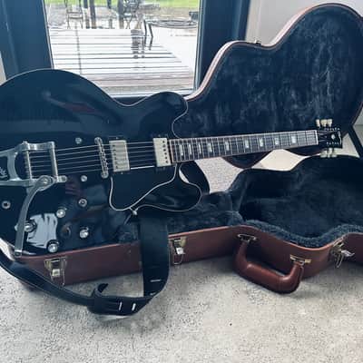 Gibson Memphis ES-335 Anchor Stud with Bigsby 2018 - Antique Ebony VOS Seymour Duncan Antiquity image 14