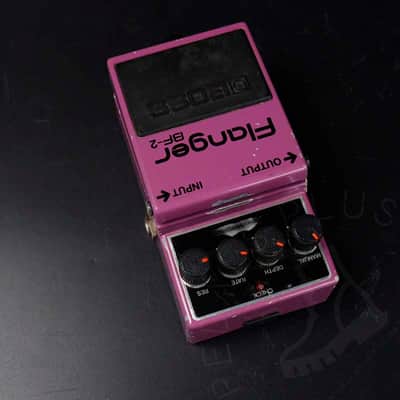 Boss BF-2 Flanger (Black Label) 1982 Made in Japan w/ original box image 4