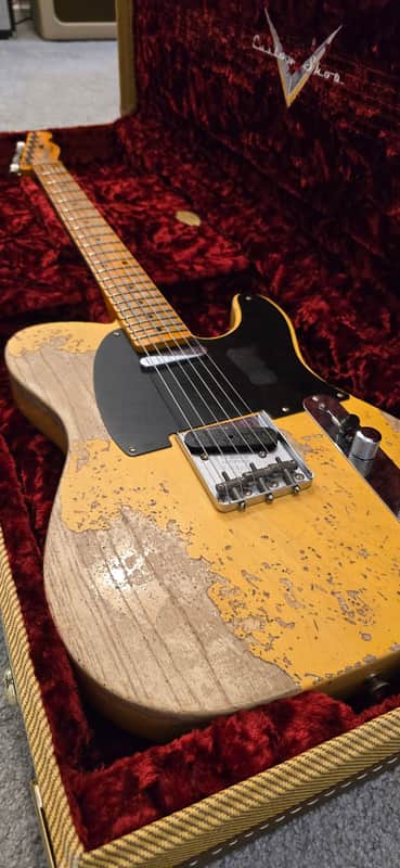 Fender Custom Shop Limited Edition 1950 Double Esquire 2023  - Nocaster Blonde Heavy Relic image 1