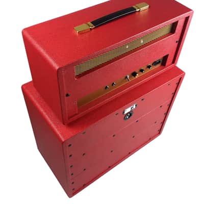 G&A Head Boutique RED JTM 45 + 1x12 RED Big Size V30 guitar Cabinet RED image 9