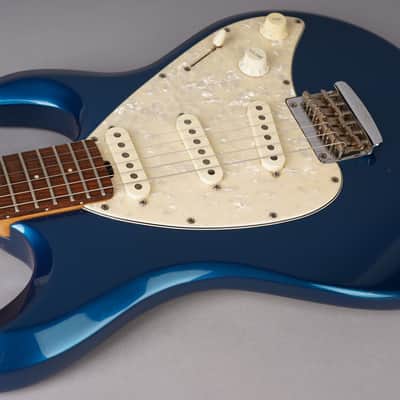 Ernie Ball Music Man USA Silhouette Special SSS Hardtail - 2000 - Blue Pearl image 14