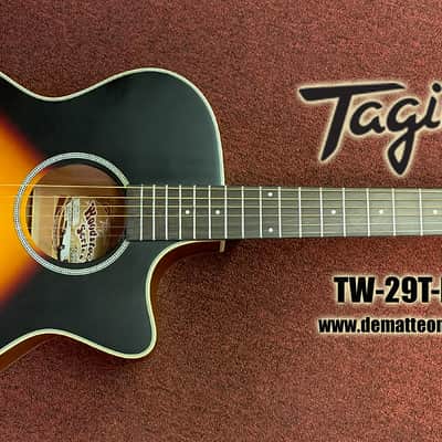 Tagima TW-29T-EQDS Acoustic/Electric Guitar Color: Drop Sunburst image 1
