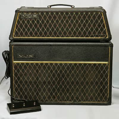 Vox V1083 Berkeley III Super Reverb 2-Channel 35-Watt 2x10" Piggyback Guitar Amp 1969 - 1970 - W/ New MOX V42 Pedal image 1