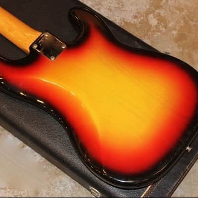 Left Handed Fender Precision Bass 1965 Sunburst image 3