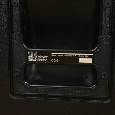 Meyer Sound CQ-2 Narrow Coverage Main Loudspeaker (PAIR) CG01UTK *ASK FOR SHIPPING* image 9