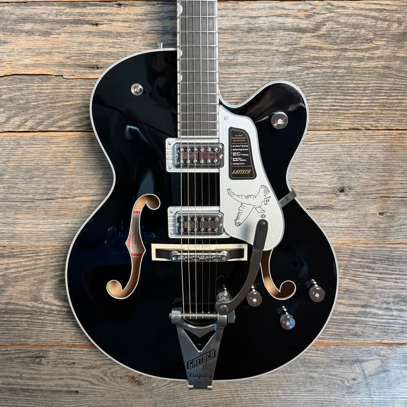 Gretsch Falcon Hollow Body w/String-Thru Bigsby & Chrome Hardware - Black image 1