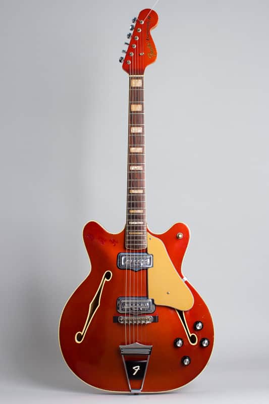 Fender  Coronado II Thinline Hollow Body Electric Guitar (1966), ser. #503080, original black tolex hard shell case.