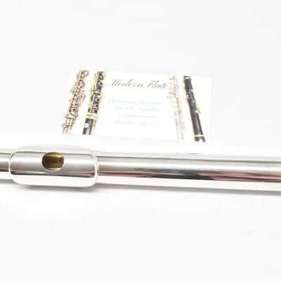 Armstrong 303 Open Hole Flute Sterling Headjoint Inline G & B Foot Just Serviced image 2