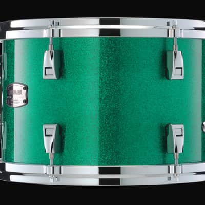 YAMAHA Absolute Hybrid Maple 16 inch Floor Tom, Jade Green Sparkle , NEW (AMF1615-JGS) image 2
