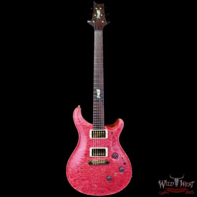Paul Reed Smith PRS Private Stock # 11317 Custom 24 Piezo Stoptail Maple Burl Top Madagascar Rosewood Fingerboard Bonnie Pink 7.80 lbs image 3