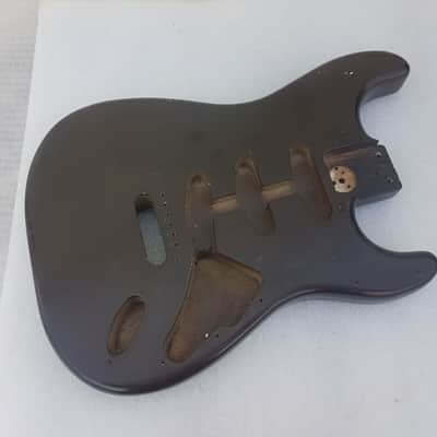 1977 FENDER STRATOCASTER USA BODY - BROWN over OLYMPIC WHITE image 5