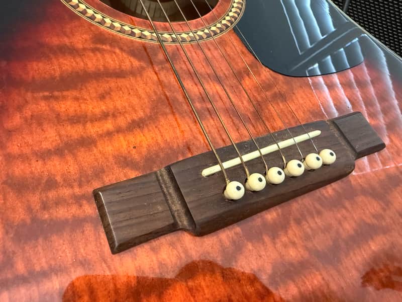 Washburn D10CE QSB 2006 - Quilt Sunburst (QSB) image 1