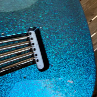 Immagine Squier Paranormal Super-Sonic 2021 - Present - Blue Sparkle electric guitar upgrades - 14