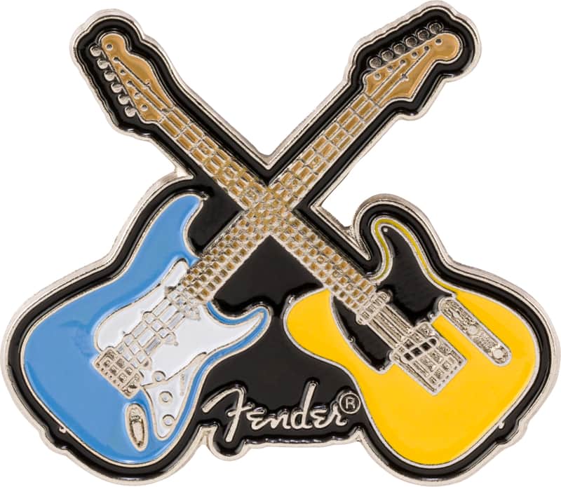 $3.64 Off: Fender Crossed Guitar Emaille-Pin for $8.99