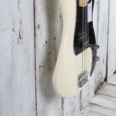 Fender Standard Precision Bass 4 String Electric Bass Guitar Olympic White image 8