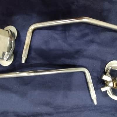 Vintage Ludwig bass drum spurs - gull wing 1960's image 12