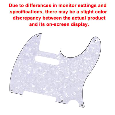 Vintage 5-Hole Tele Pickguard 4 Ply Electric Guitar Pickguard Scratch Plate for USA/Mexican Vintage Style Fender Tele Telecaster JT/HB-18 White Pearl image 5
