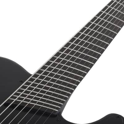 Schecter PT-8 MS Black Ops - Satin Black Open Pore (622) image 6