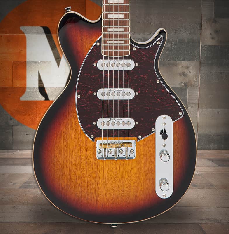 Vintage REVO Series 'Vision' Electric Guitar - Two Tone Sunburst (VRV800SB) image 1