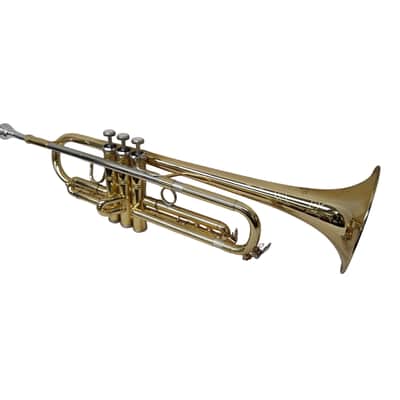 Schiller American Heritage Rivera Pro Trumpet Gold w/Bell Engraving image 4