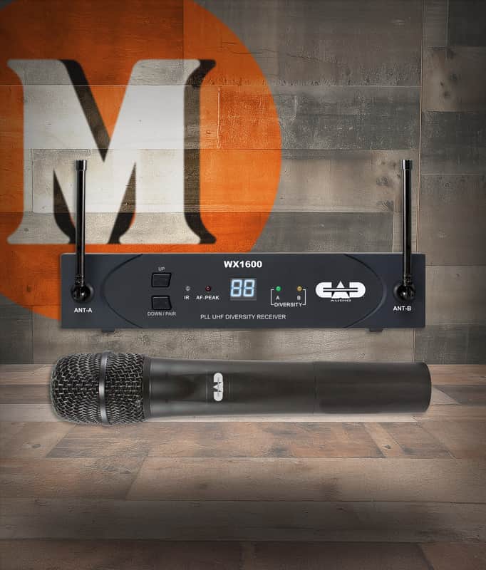 CAD Audio WX1600G UHF Wireless Cardioid Dynamic Handheld Microphone System Band G (WX1600G-U) image 1