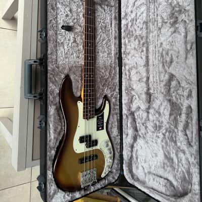 Fender American Ultra Precision Bass with Rosewood Fretboard 2019 - Present - Mocha Burst image 20