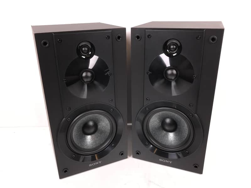 Sony SS-CS5 3 Way 3 Driver Bookshelf Speakers Speaker Pair Black