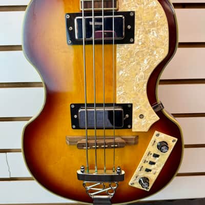 Jay Turser Violin Bass, Vintage Sunburst - Pre Owned image 2