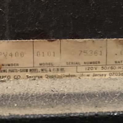 Vintage 1975 Ampeg V-4 Model SPV400 4x12 Speaker Cabinet Black Tolex Made in USA Eminence image 10