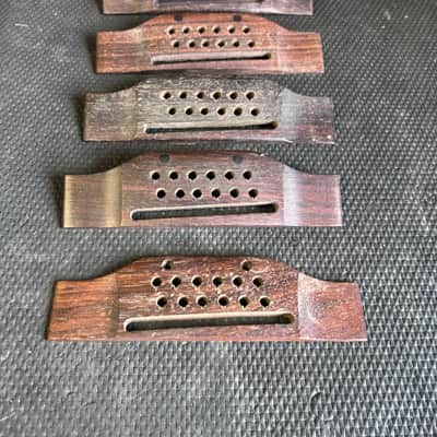 Lot of 6: Vintage Gibson 12 String Rosewood Bridges LUTHIERS SPECIAL image 3
