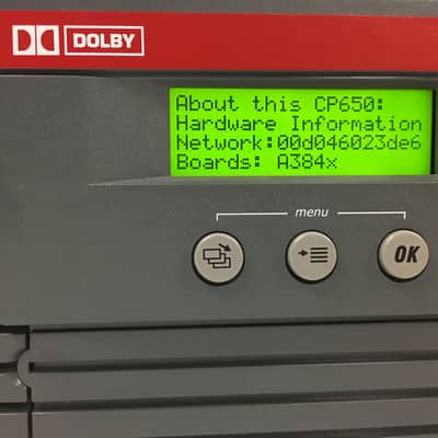 Dolby CP650 Digital Cinema Surround Sound Processor w/ Service and Installation manual image 3