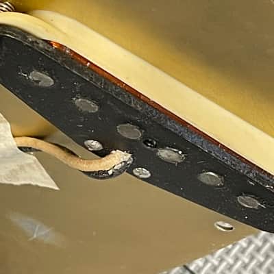 1958 Fender Musicmaster Loaded Pickguard Original Pots Pickup Cover Jack Pickguard Vintage Pre CBS image 14