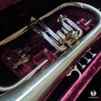 Legendary Couesnon flugelhorn - factory lacquer finish, case, mouthpiece, lyre gamonbrasss image 1