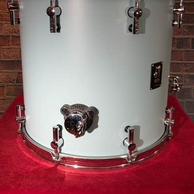 Sonor SQ1 16x15" Birch Floor Tom Cruiser Blue Satin w/ Legs image 14
