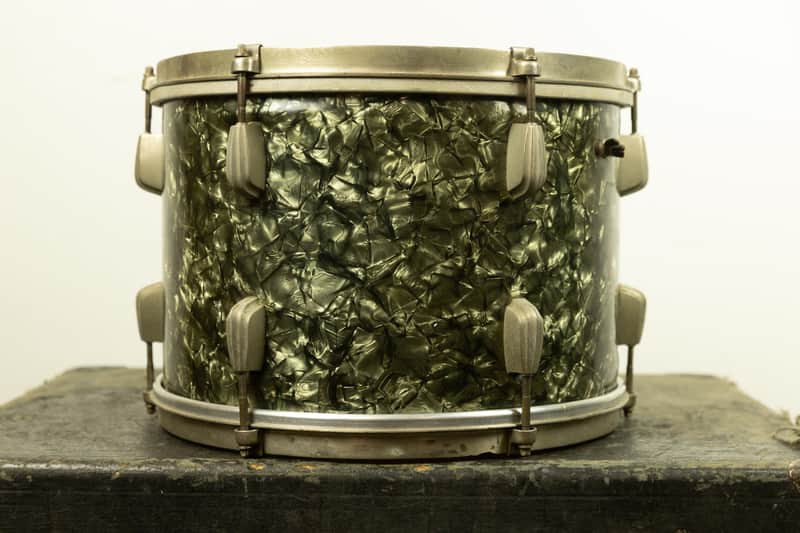 Vintage Slingerland 9x13 Black Diamond Pearl Radio King Tom image 1