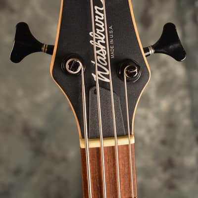 Washburn Bantam XB-900 Bass USA Grover Jackson Pro Model Cherry Ash w Bartolini Pickups & Hard Case image 2
