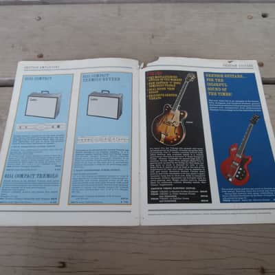 Vintage 1965 Gretsch Guitars & Amplifiers Catalog #32! Chet Atkins, White Falcon! Case Candy! image 14