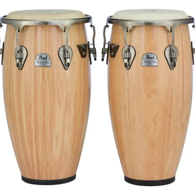 Pearl Primero Pro 4pc Quinto Congas Tumba Wooden Drums Set Natural Finish | 10" ,11", 11.75", 12.5" | Auth Dealer image 3