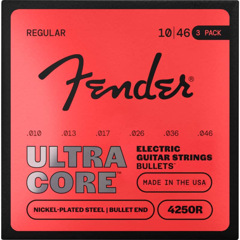 Fender 4250R Ultracore Bullet End 10-46 - 3-Pack - Electric Guitar Strings image 1