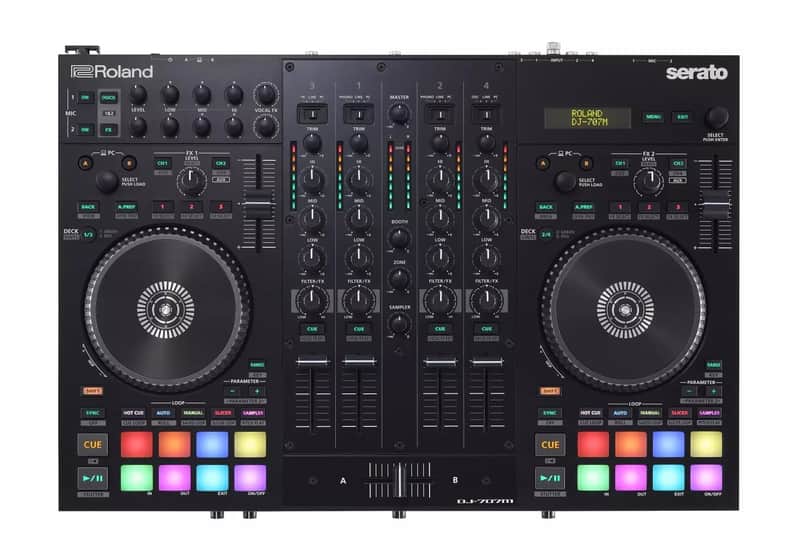Roland DJ707M DJ Controller w Drum Machine, Vocal & Regular FX, Soundcard/Audio Interface, SERATO ready, & more extra features image 1